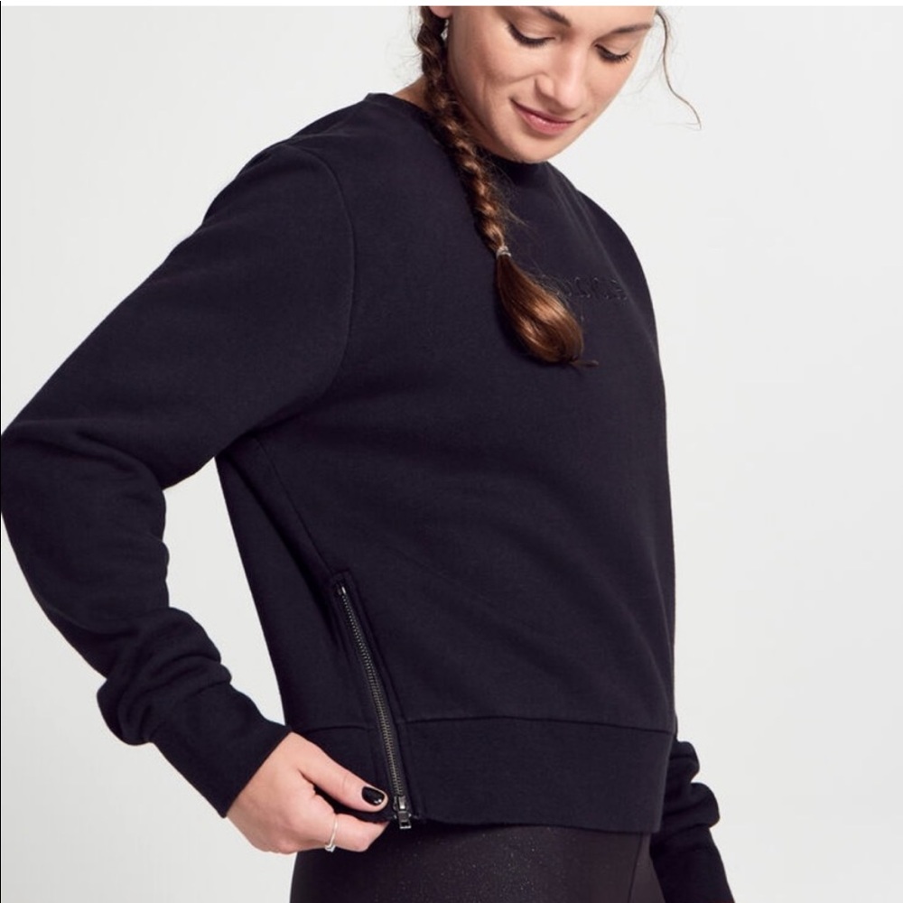 NWT Soulcycle side zip sweatshirt